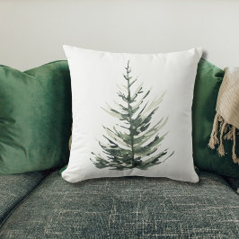 Cojín decorativo de granja de árboles de Navidad