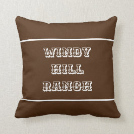 Cojín decorativo de granja o rancho personalizado