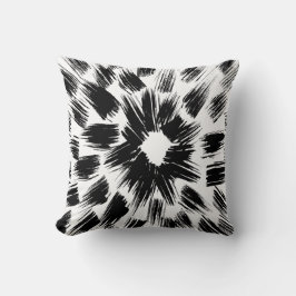 Cojín decorativo de gruns negro y blanco cepillado