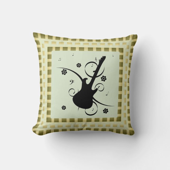 Cojín decorativo de guitarra (Anverso)