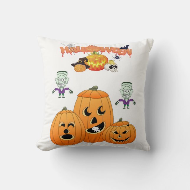 Cojín decorativo de Halloween (Anverso)