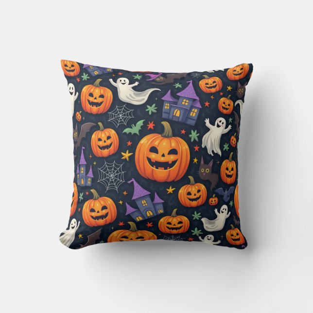 Cojín decorativo de Halloween (Anverso)