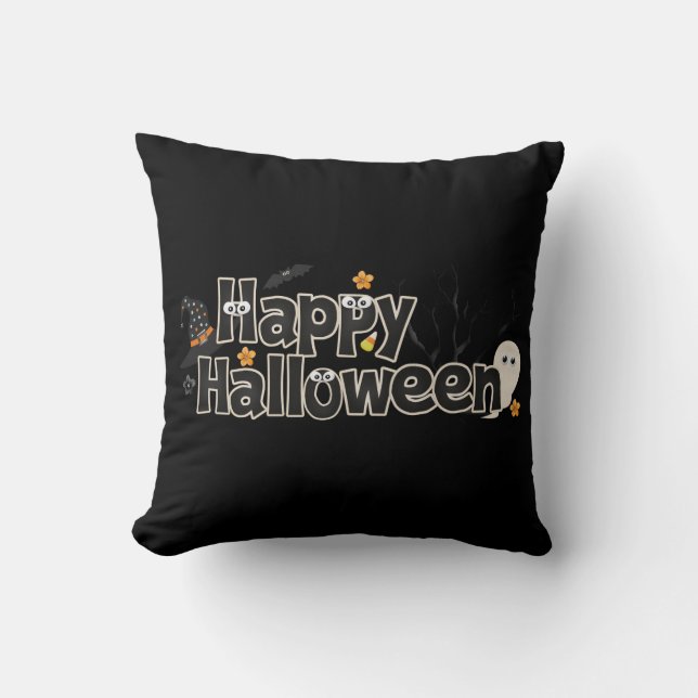 Cojín decorativo de Halloween (Anverso)