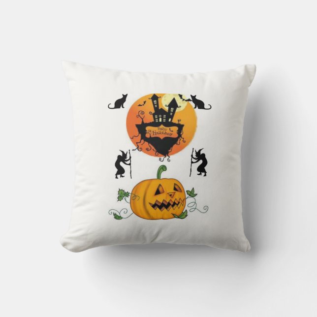 Cojín decorativo de Halloween (Anverso)
