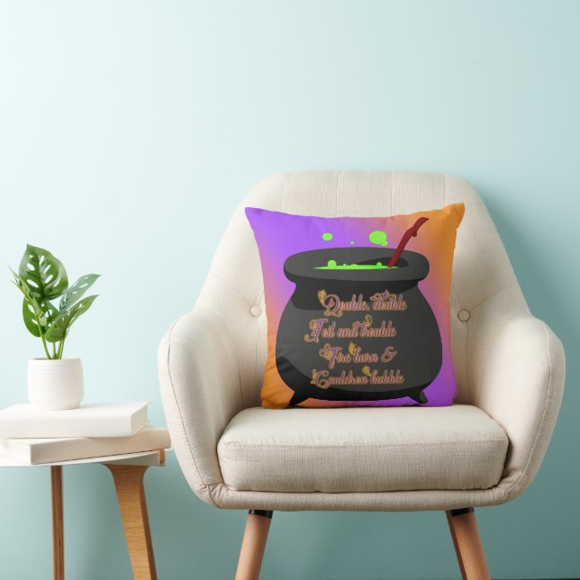 Cojín decorativo de Halloween con problemas (Silla)