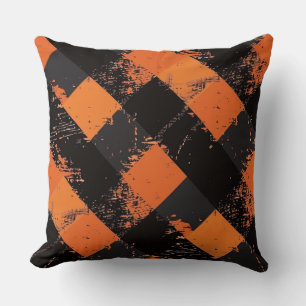 Cojín decorativo de Halloween de Farmhouse Plaid