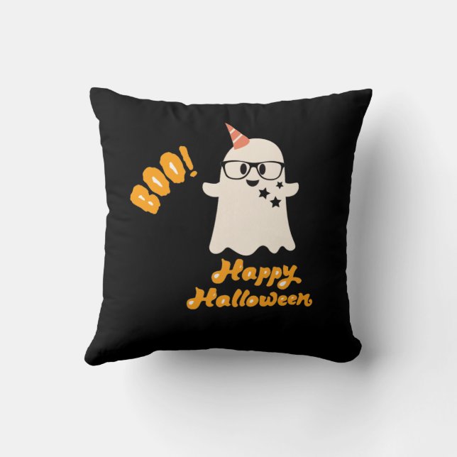 Cojín decorativo de Halloween espeluznante (Reverso)