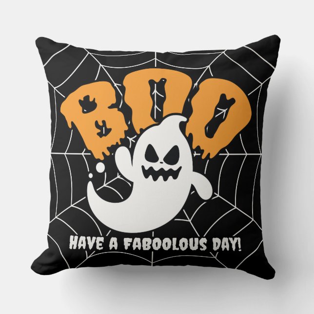 Cojín decorativo de Halloween personalizado (Anverso)