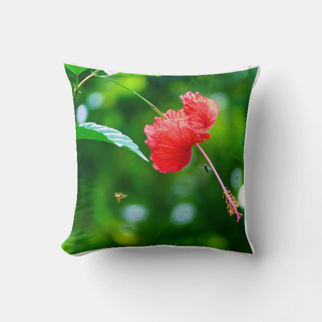 Cojín decorativo de Hibiscus (Anverso)