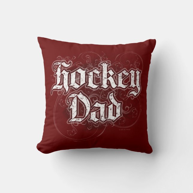 Cojín decorativo de Hockey Dad (Anverso)