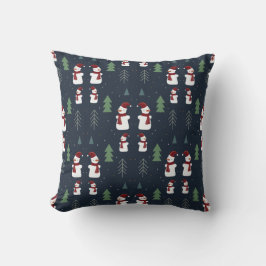 Cojín decorativo de hombre de nieve para navidades