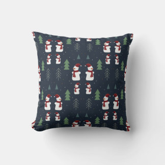 Cojín decorativo de hombre de nieve para navidades