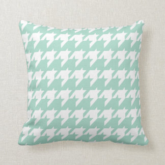 Cojín decorativo de Houndstooth de la verde menta