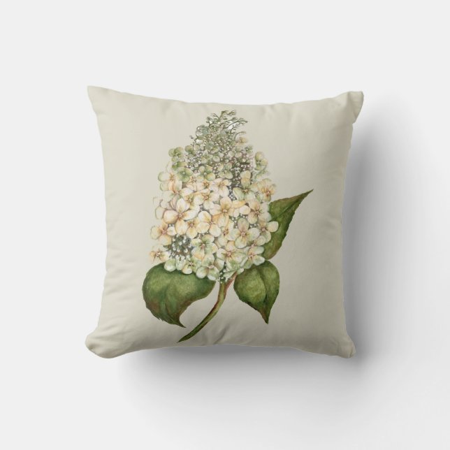 Cojín decorativo de Hydrangea (Anverso)