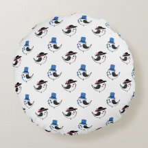 Cojín decorativo de ilustracion de aves de gallo