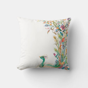 Cojín decorativo de Ilustracion Peacock Vintage