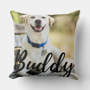 Cojín decorativo de imagen de perro