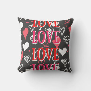 Cojín decorativo de impresión de frases de "amor"