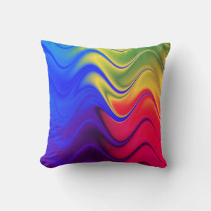 Cojín decorativo de impresión de Swirl colorido