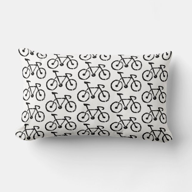 Cojín decorativo de impresión en bicicleta de Carr (Anverso)