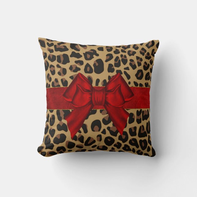 Cojín decorativo de impresión Jaguar de moda (Anverso)