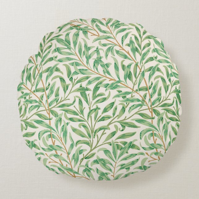 Cojín decorativo de impresión William Morris Willo (Anverso)