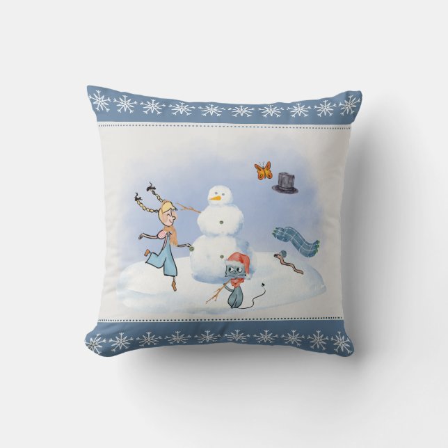 Cojín decorativo de invierno (Anverso)
