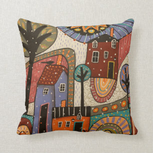 Cojín decorativo de invierno abstracto en 3 tama