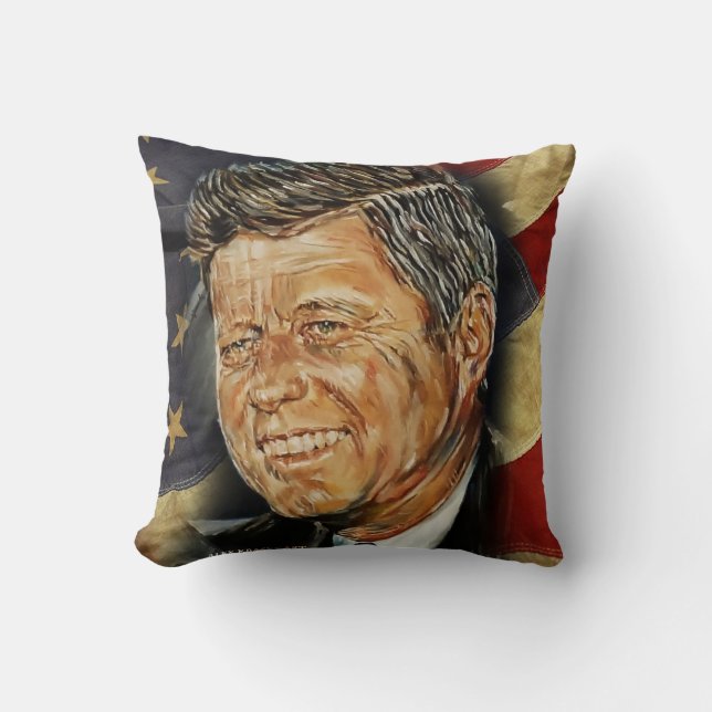 Cojín decorativo   de John F. Kennedy (Anverso)