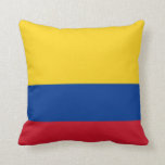 Cojín decorativo de la bandera de Colombia<br><div class="desc">El Cojín decorativo contiene la bandera de Colombia.</div>