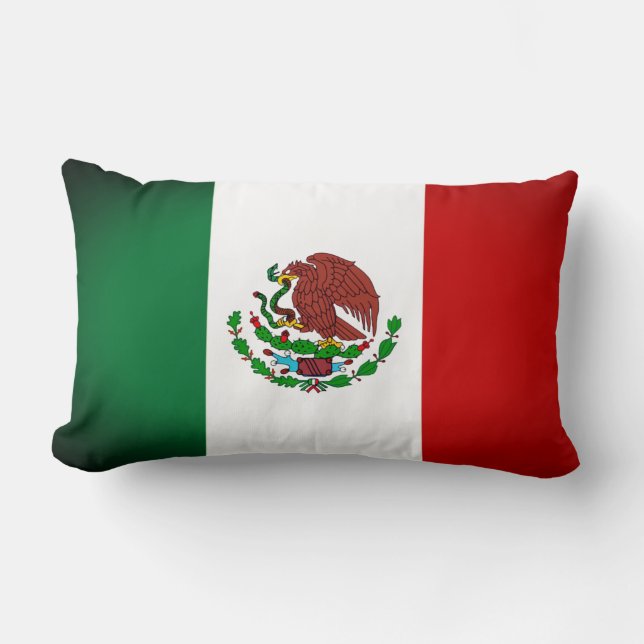 Cojín decorativo de la bandera mexicana (Anverso)