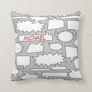 Cojín decorativo de la burbuja de la charla del