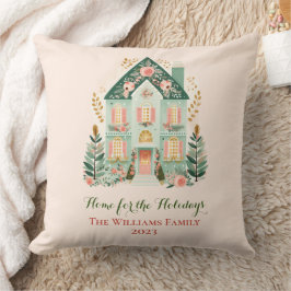 Cojín decorativo de la casa festiva personalizada
