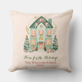Cojín decorativo de la casa festiva personalizada