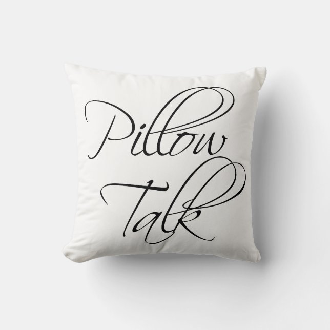 Cojín decorativo de la charla de la almohada (Anverso)