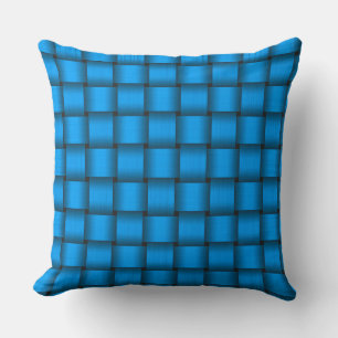 Cojín decorativo de la cinta azul Aqua