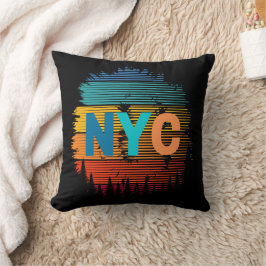 Cojín decorativo de la ciudad de Nueva York