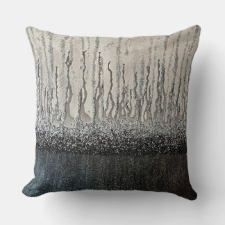 Cojín decorativo de la colección de glam negro y g