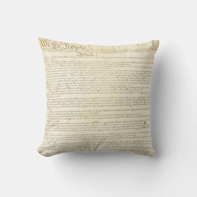 Cojín decorativo de la constitución de los (Anverso)
