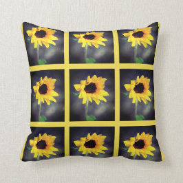 Cojín decorativo de la ducha de girasoles