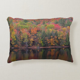 Cojín decorativo de la escena de color de las hoja