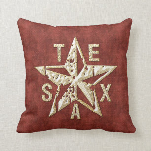 Cojín decorativo de la estrella de Tejas