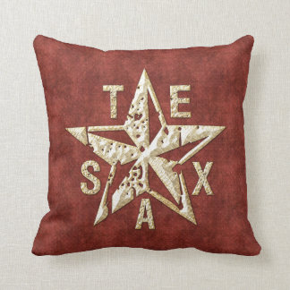 Cojín decorativo de la estrella de Tejas