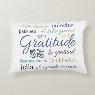 Cojín decorativo de la gratitud