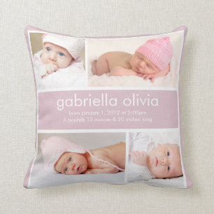 Cojín decorativo de la invitación del nacimiento