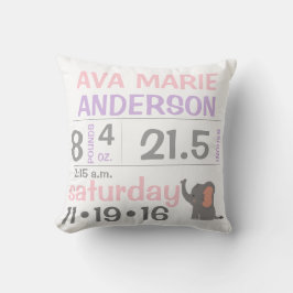 Cojín decorativo de la Invitación Elephant Baby Gi