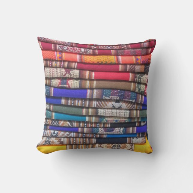 Cojín decorativo de la lana de alpaca (Anverso)