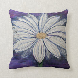 Cojín decorativo de la "margarita dulce"