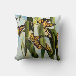 Cojín decorativo de la mariposa de la danza del