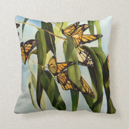 Cojín decorativo de la mariposa de la danza del